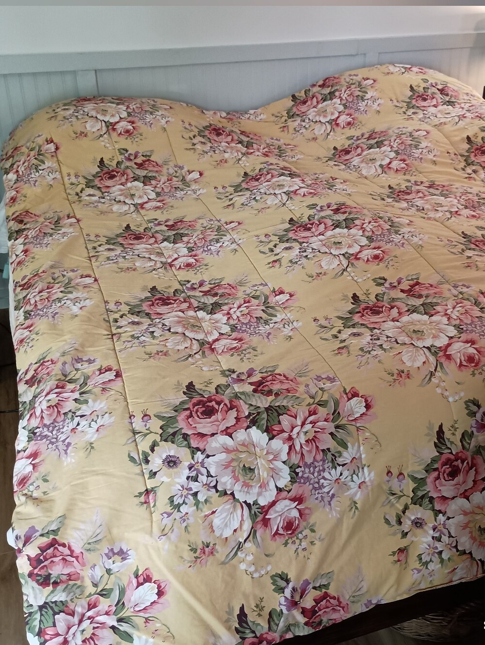 Ralph Lauren Sophie Brooke Yellow Floral Queen Double Comforter Cottage Core
